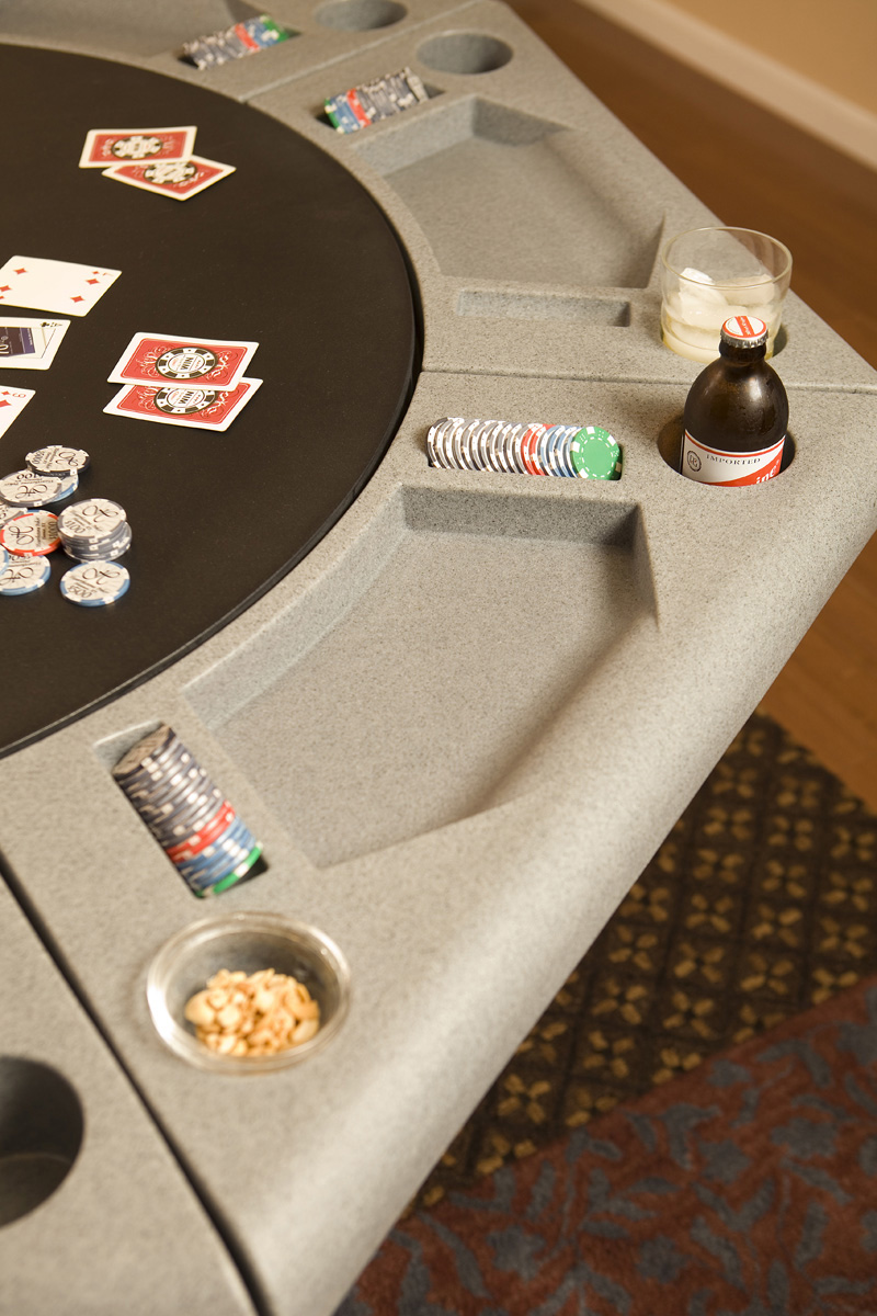 Hi Res Shots of the Lucky 7 Poker Table by Granger Plastics